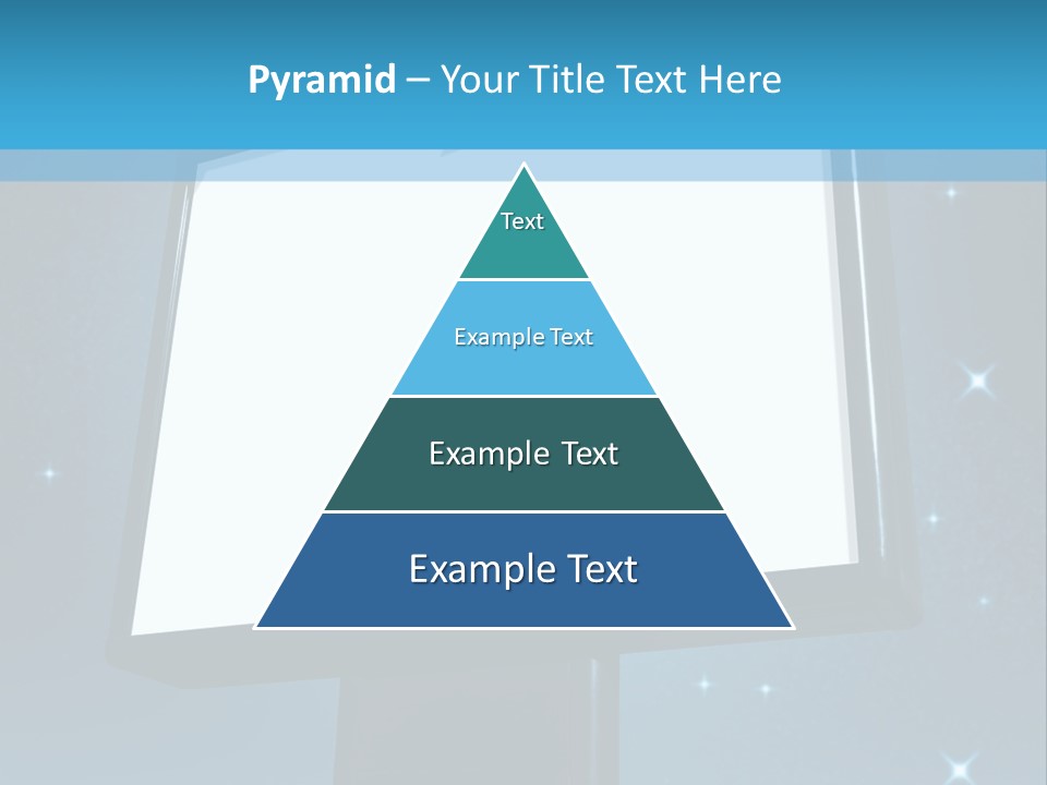Message Advertisement Blue PowerPoint Template