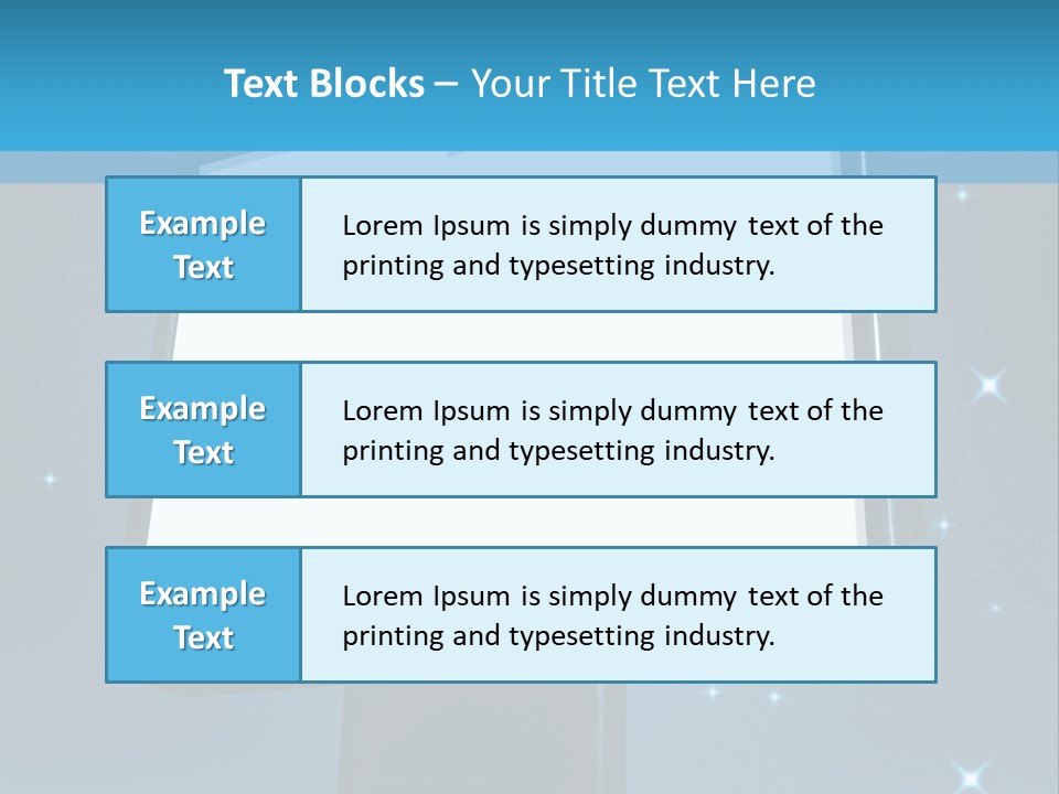 Message Advertisement Blue PowerPoint Template