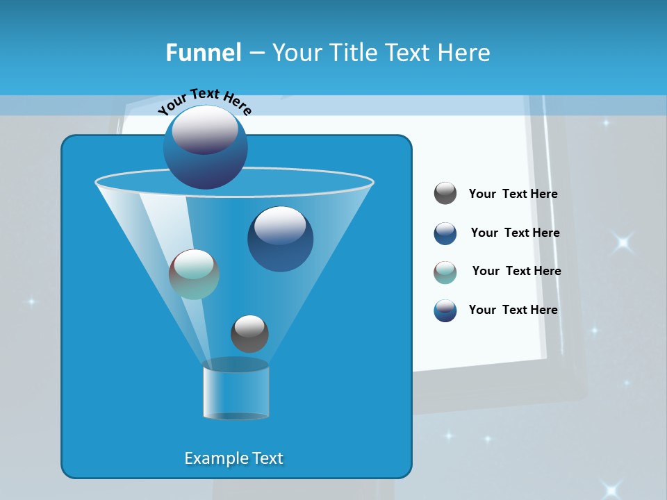 Message Advertisement Blue PowerPoint Template