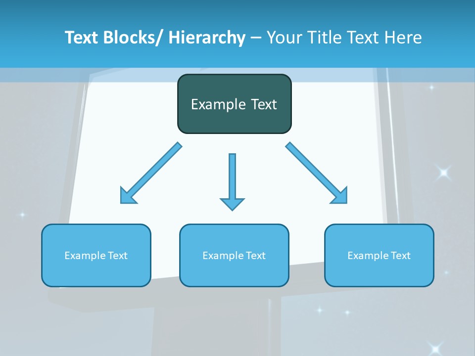 Message Advertisement Blue PowerPoint Template