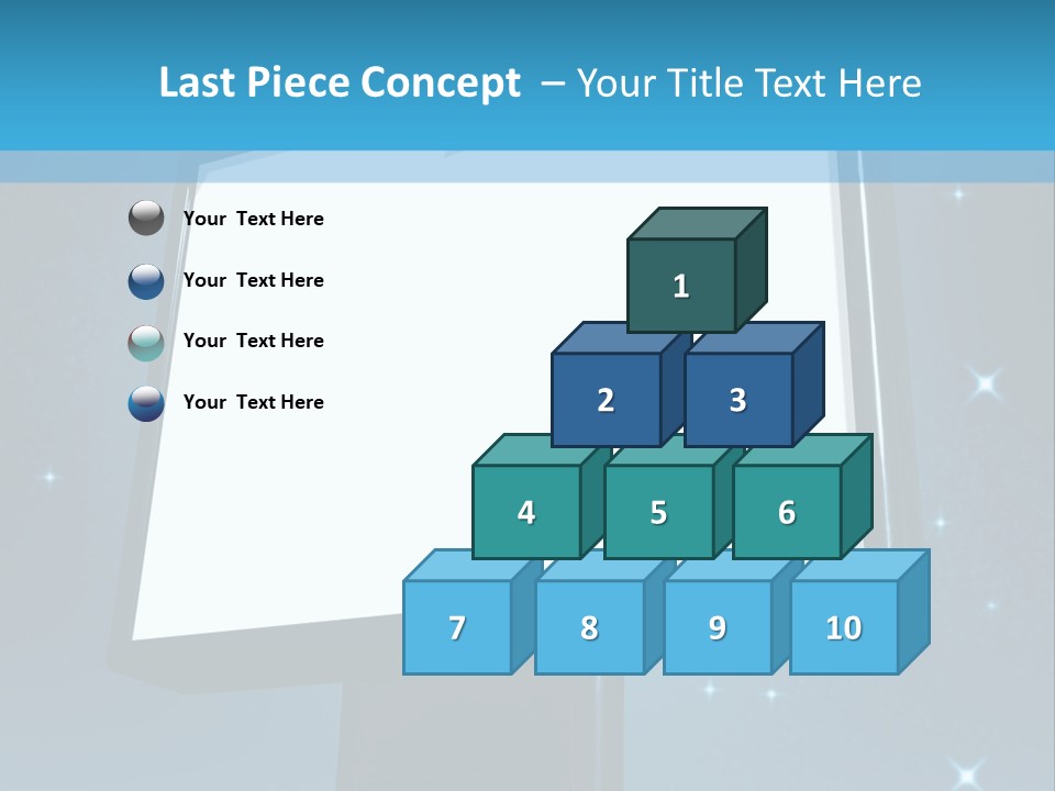 Message Advertisement Blue PowerPoint Template