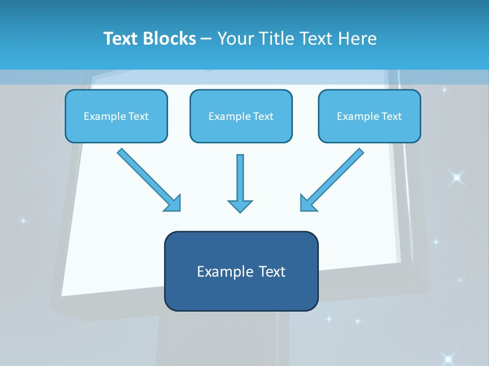 Message Advertisement Blue PowerPoint Template