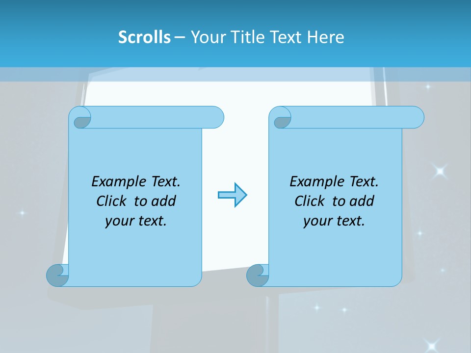 Message Advertisement Blue PowerPoint Template