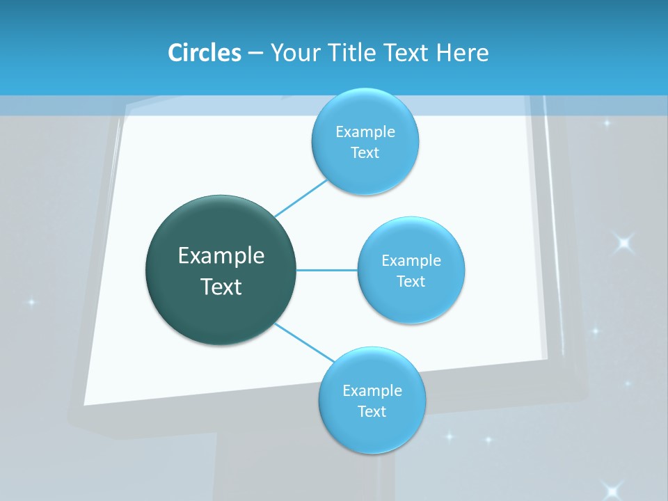 Message Advertisement Blue PowerPoint Template