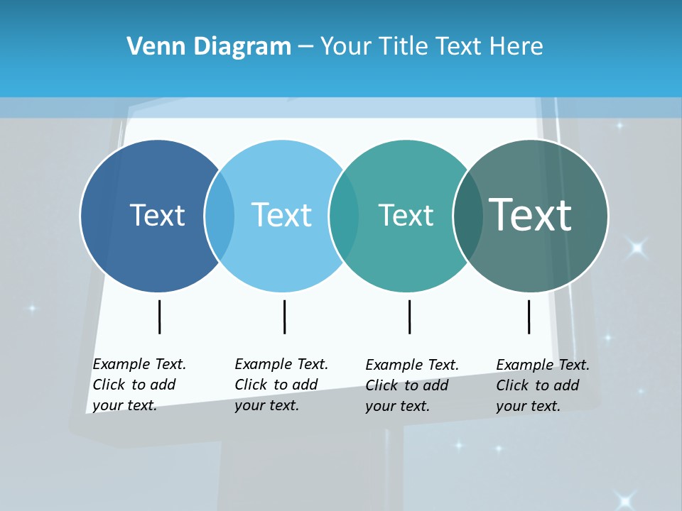 Message Advertisement Blue PowerPoint Template
