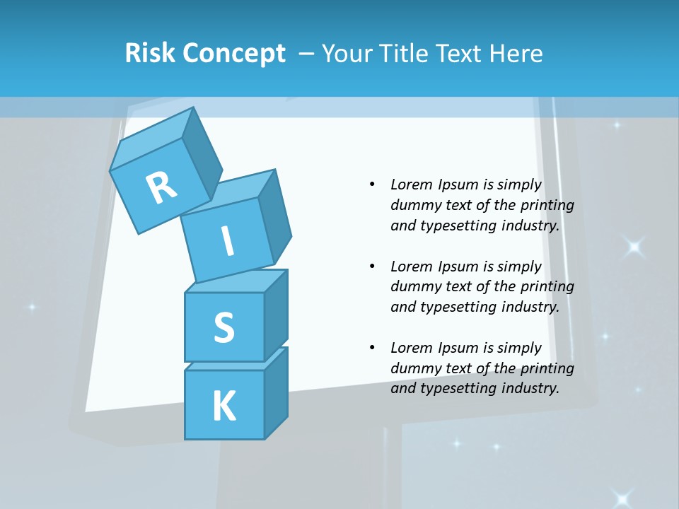 Message Advertisement Blue PowerPoint Template