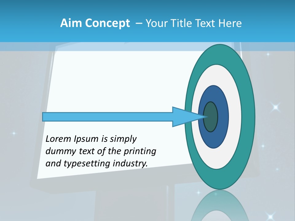 Message Advertisement Blue PowerPoint Template