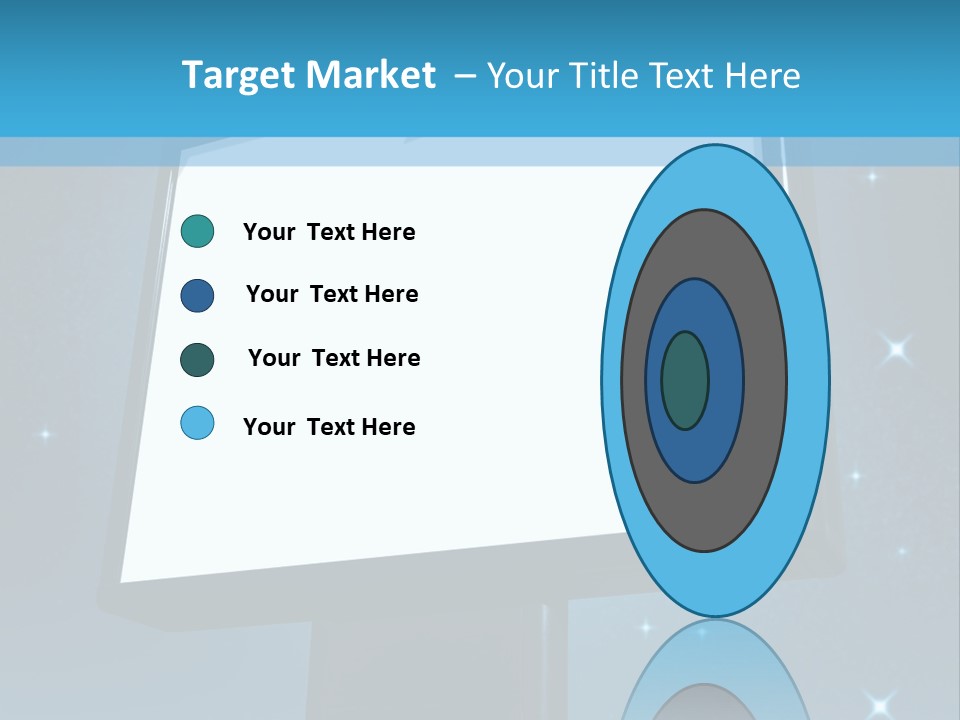 Message Advertisement Blue PowerPoint Template