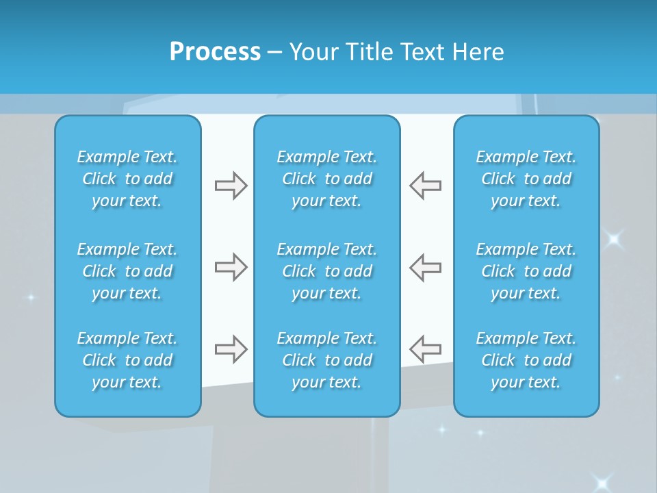 Message Advertisement Blue PowerPoint Template