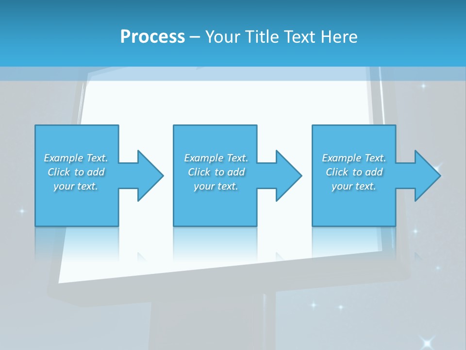 Message Advertisement Blue PowerPoint Template