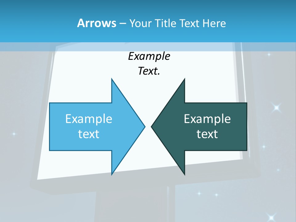 Message Advertisement Blue PowerPoint Template