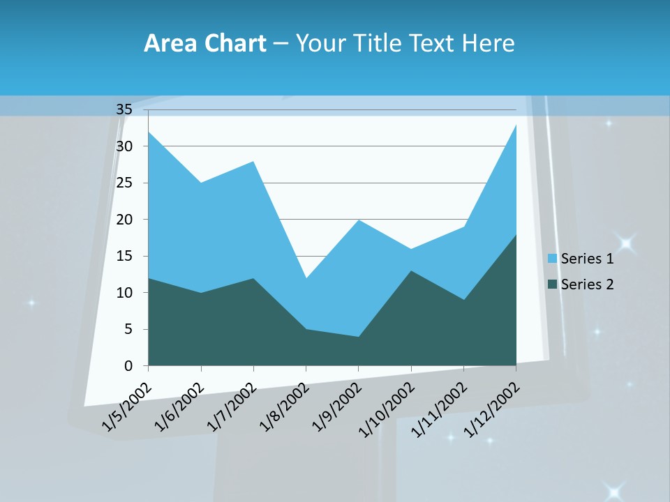 Message Advertisement Blue PowerPoint Template