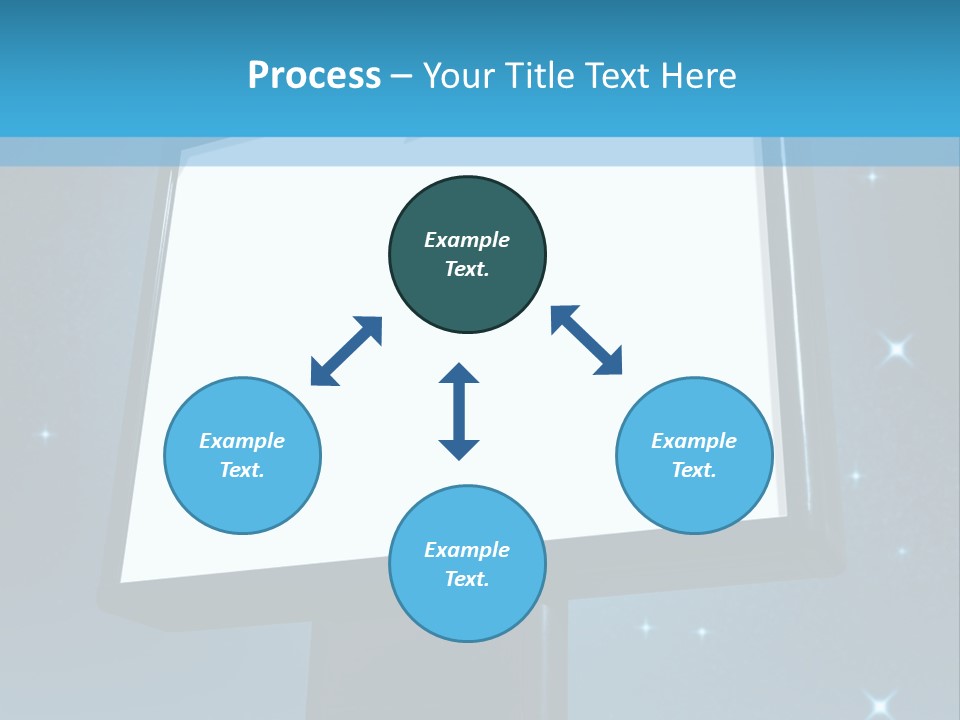 Message Advertisement Blue PowerPoint Template