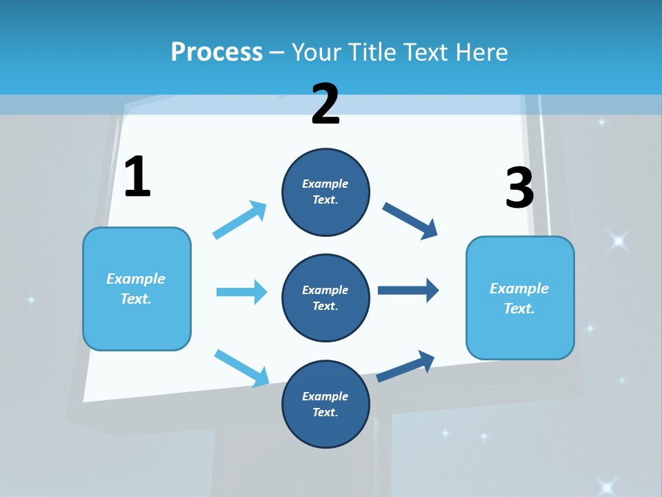 Message Advertisement Blue PowerPoint Template