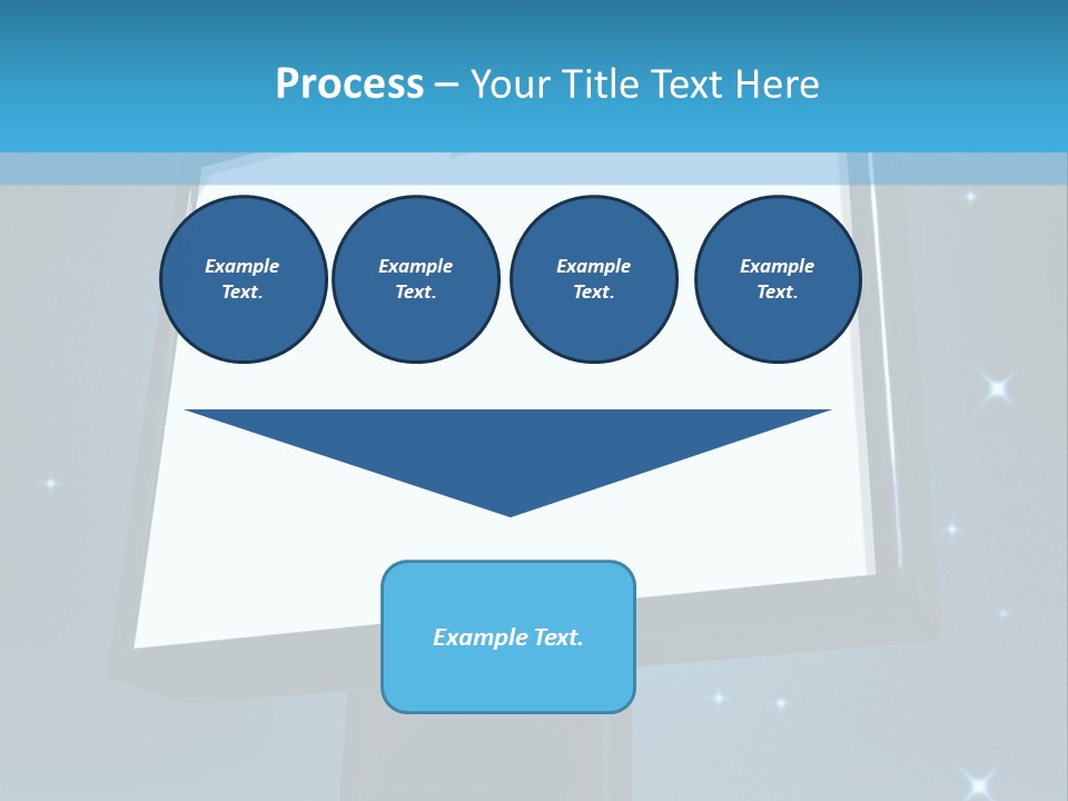 Message Advertisement Blue PowerPoint Template