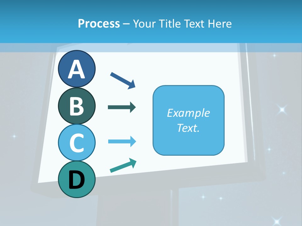 Message Advertisement Blue PowerPoint Template