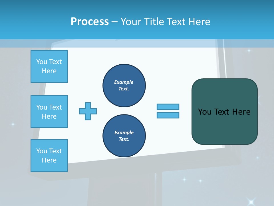 Message Advertisement Blue PowerPoint Template
