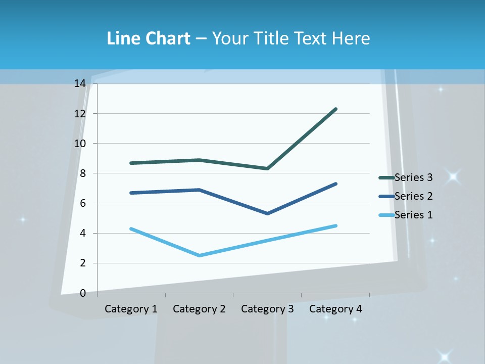 Message Advertisement Blue PowerPoint Template