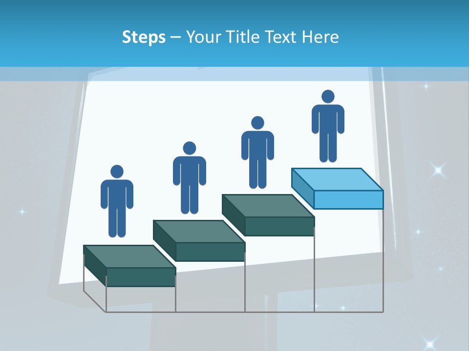 Message Advertisement Blue PowerPoint Template