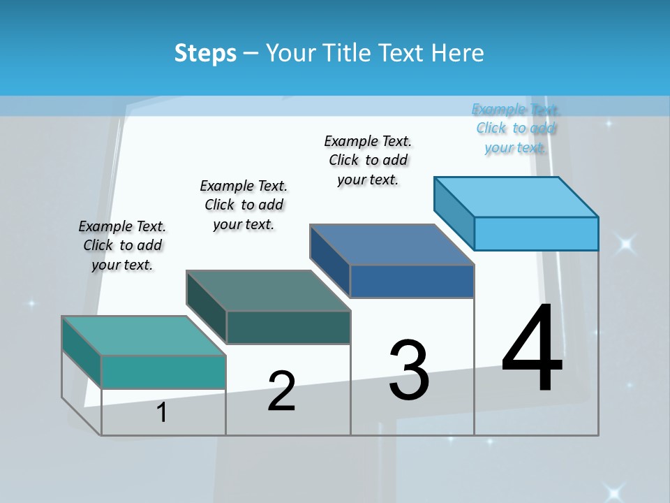 Message Advertisement Blue PowerPoint Template