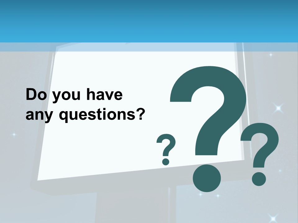 Message Advertisement Blue PowerPoint Template