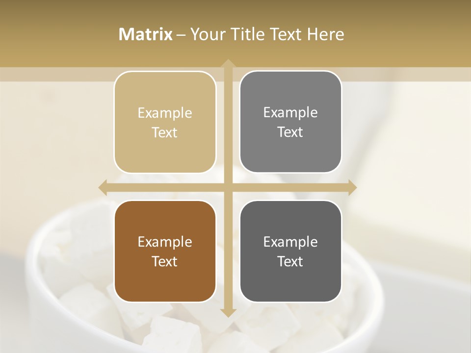 A Bowl Of Marshmallows On A Wooden Table PowerPoint Template