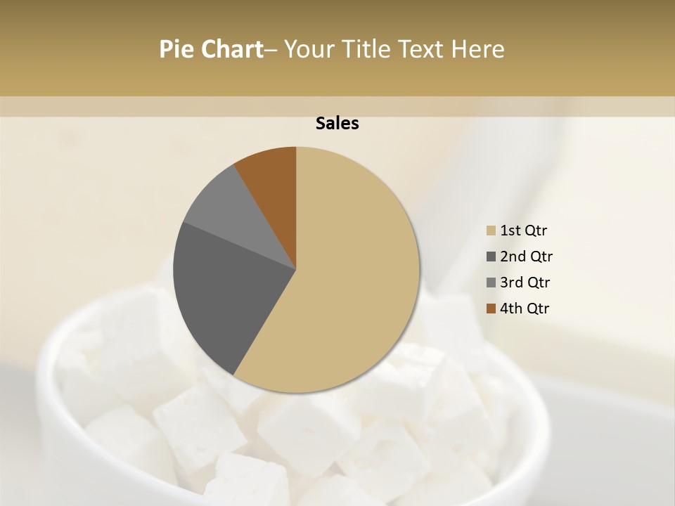 A Bowl Of Marshmallows On A Wooden Table PowerPoint Template