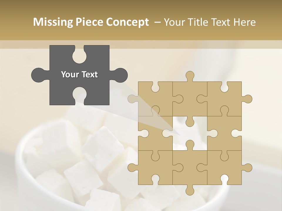 A Bowl Of Marshmallows On A Wooden Table PowerPoint Template