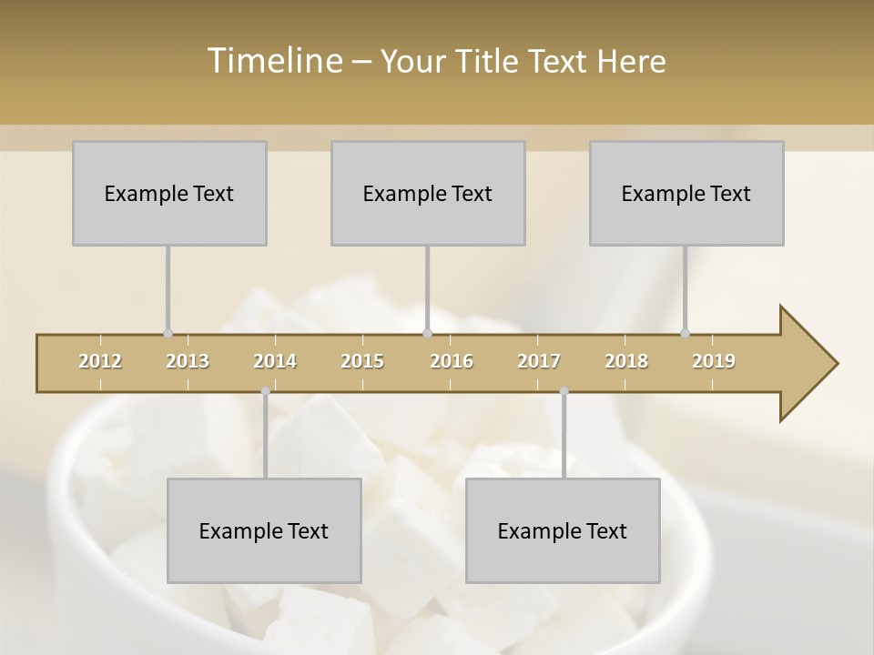 A Bowl Of Marshmallows On A Wooden Table PowerPoint Template