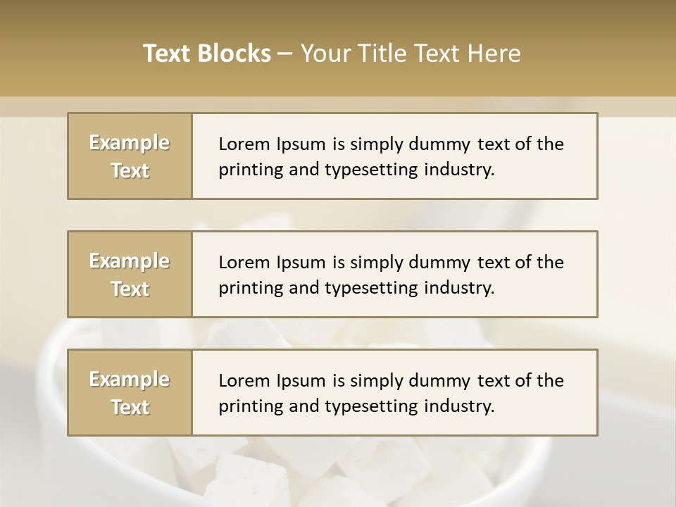 A Bowl Of Marshmallows On A Wooden Table PowerPoint Template
