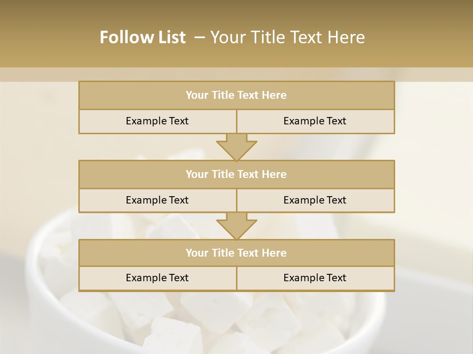 A Bowl Of Marshmallows On A Wooden Table PowerPoint Template