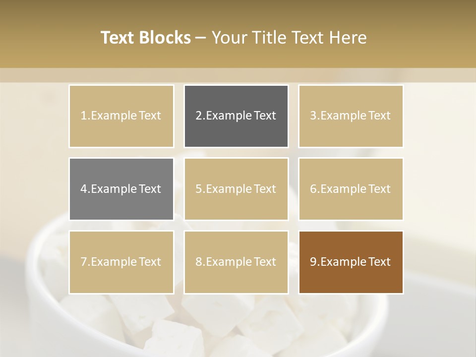 A Bowl Of Marshmallows On A Wooden Table PowerPoint Template