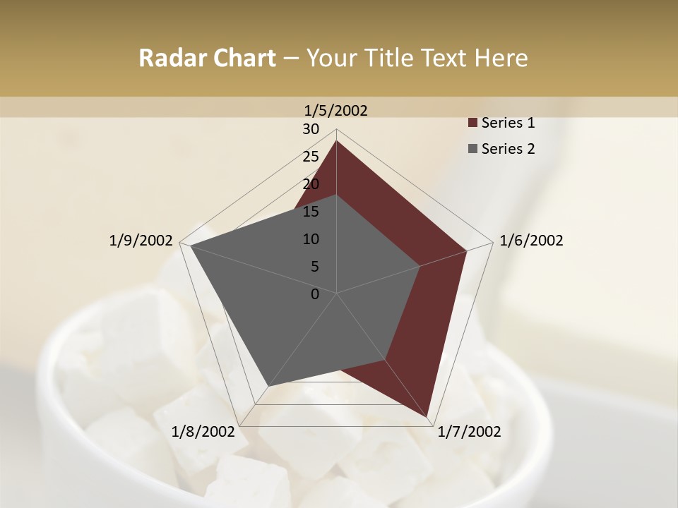 A Bowl Of Marshmallows On A Wooden Table PowerPoint Template
