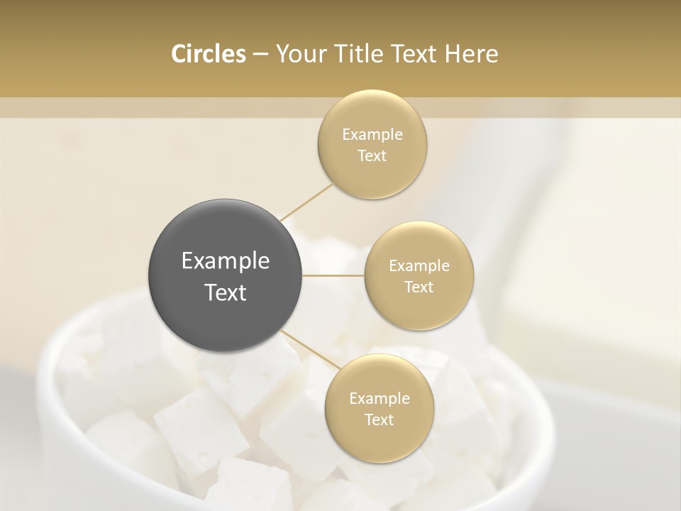 A Bowl Of Marshmallows On A Wooden Table PowerPoint Template