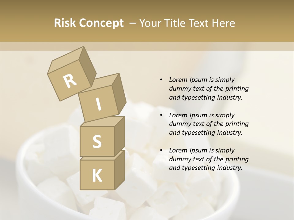 A Bowl Of Marshmallows On A Wooden Table PowerPoint Template