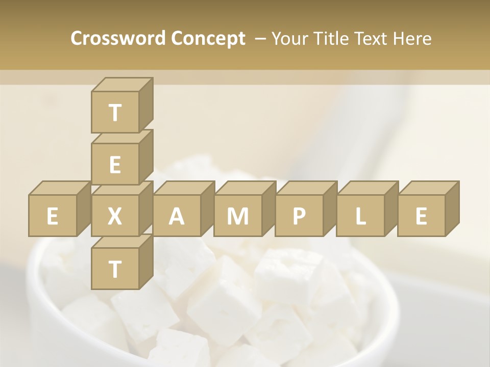 A Bowl Of Marshmallows On A Wooden Table PowerPoint Template