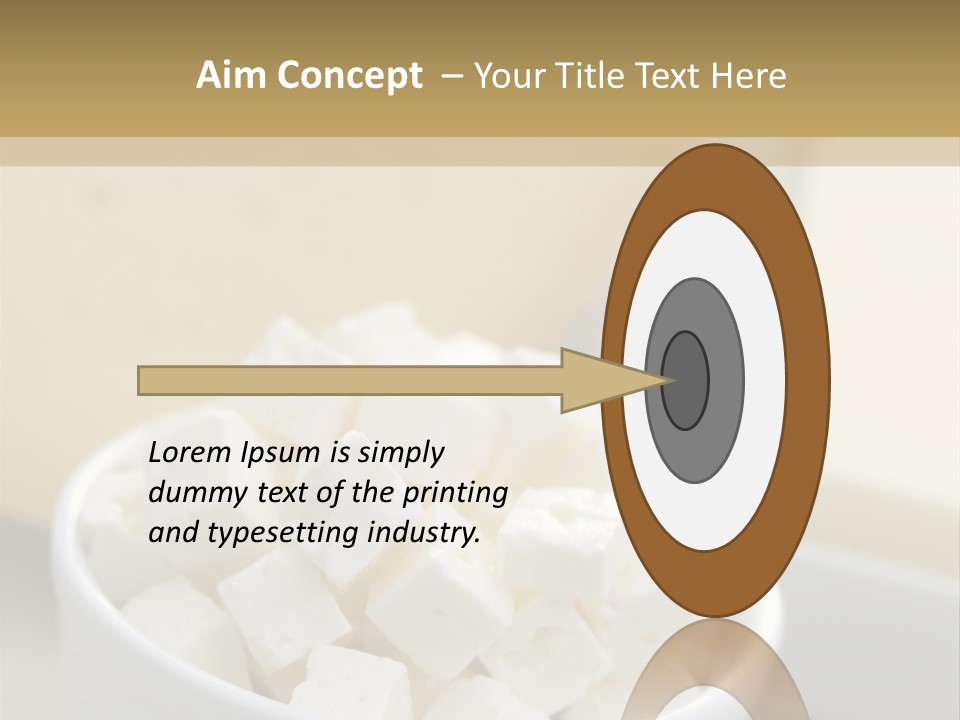 A Bowl Of Marshmallows On A Wooden Table PowerPoint Template