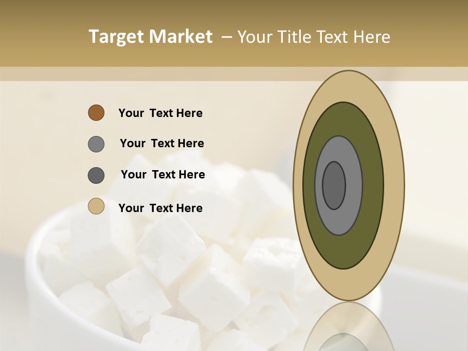 A Bowl Of Marshmallows On A Wooden Table PowerPoint Template