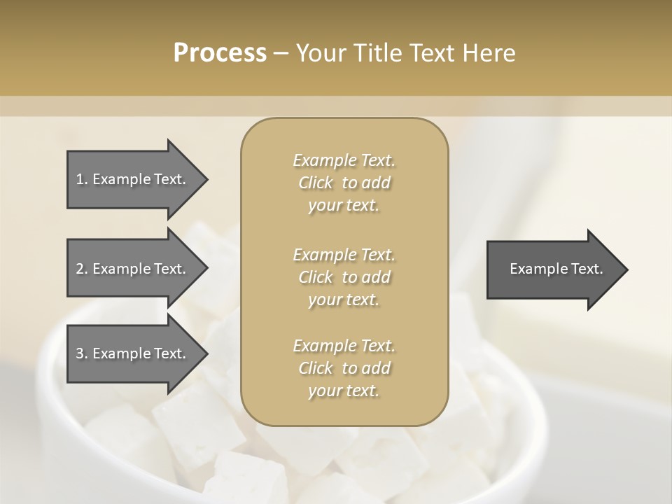 A Bowl Of Marshmallows On A Wooden Table PowerPoint Template