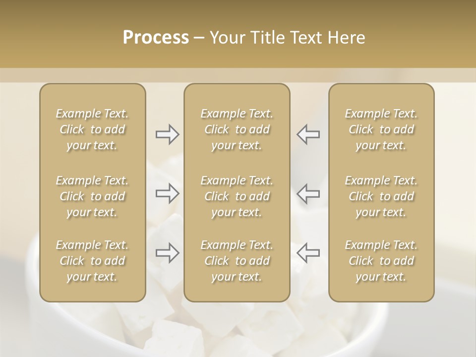 A Bowl Of Marshmallows On A Wooden Table PowerPoint Template