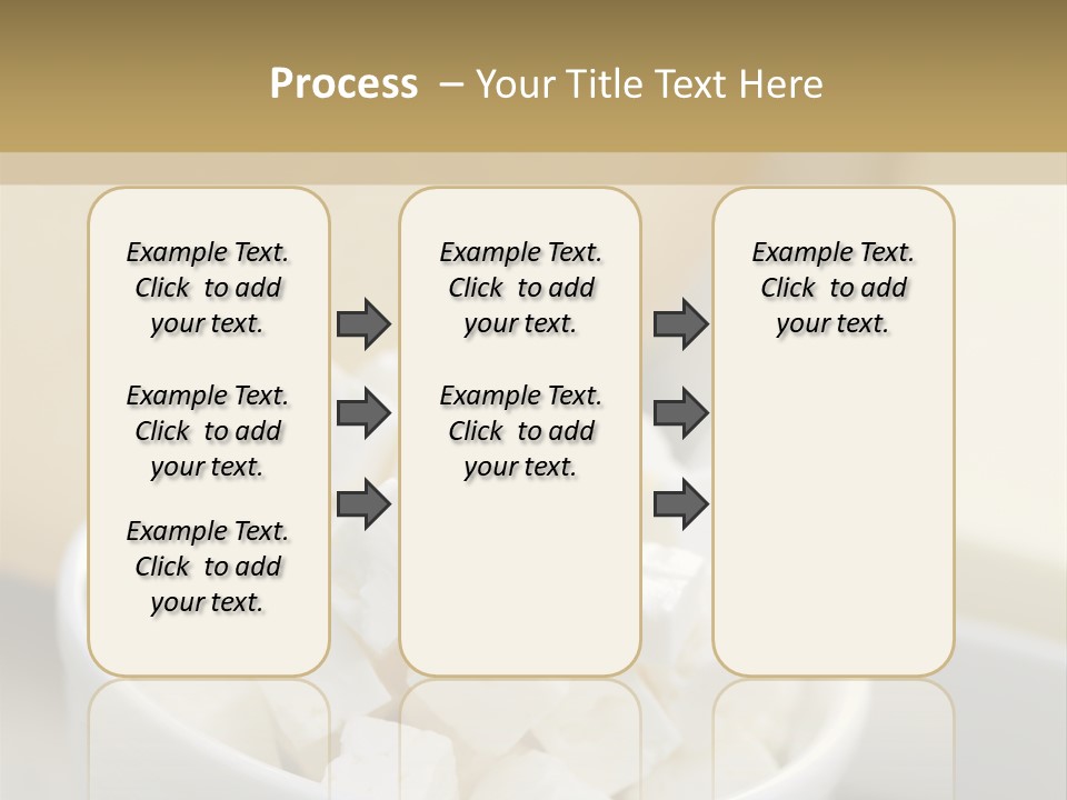 A Bowl Of Marshmallows On A Wooden Table PowerPoint Template