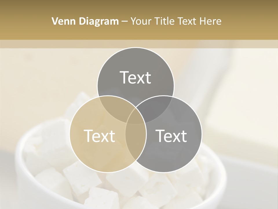 A Bowl Of Marshmallows On A Wooden Table PowerPoint Template