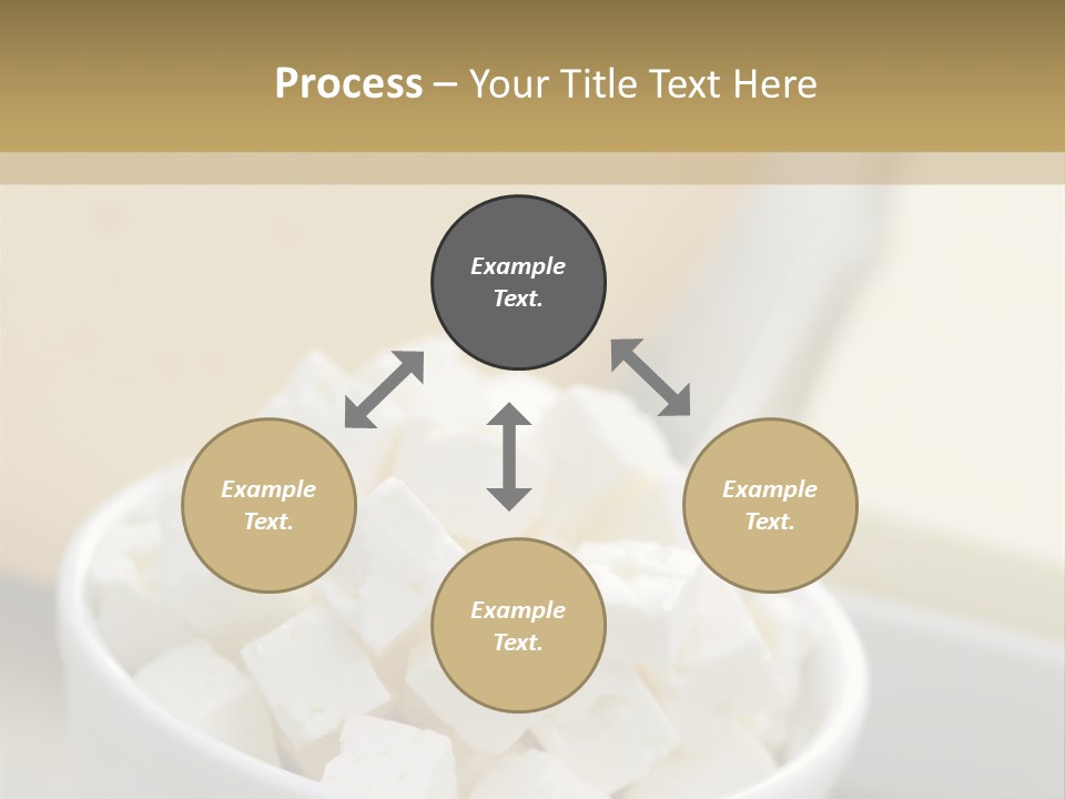 A Bowl Of Marshmallows On A Wooden Table PowerPoint Template