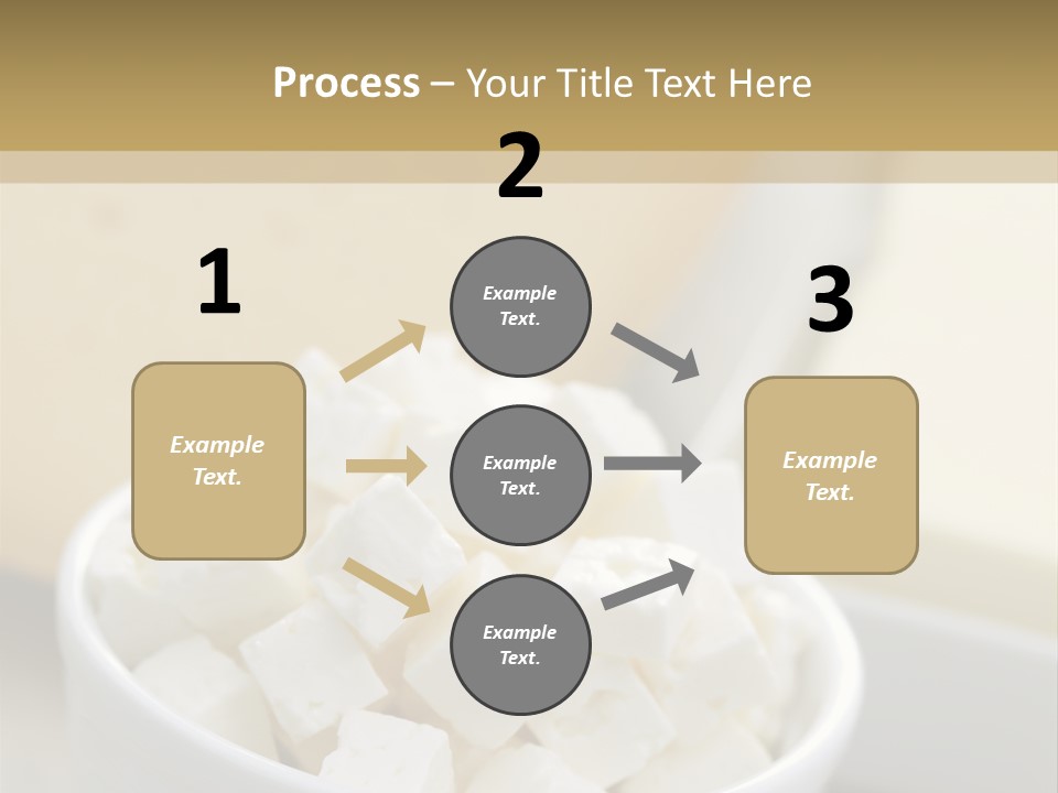 A Bowl Of Marshmallows On A Wooden Table PowerPoint Template