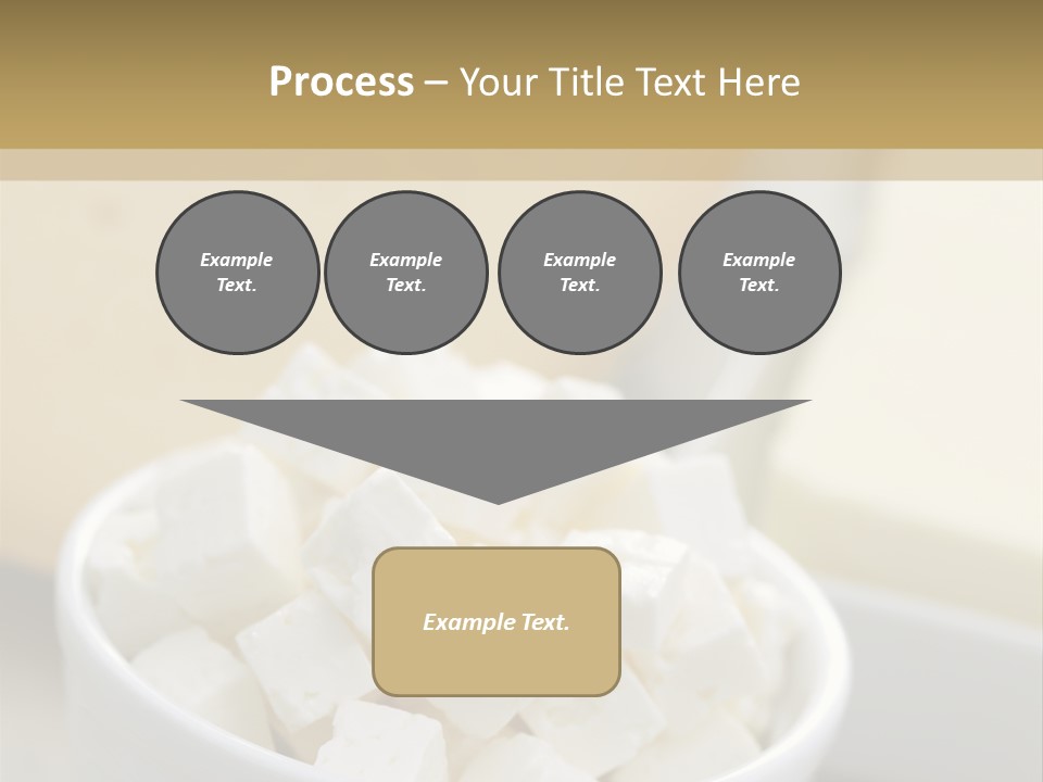 A Bowl Of Marshmallows On A Wooden Table PowerPoint Template