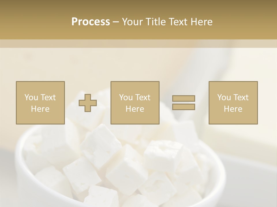 A Bowl Of Marshmallows On A Wooden Table PowerPoint Template
