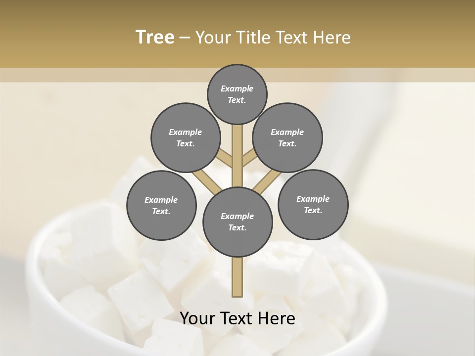 A Bowl Of Marshmallows On A Wooden Table PowerPoint Template