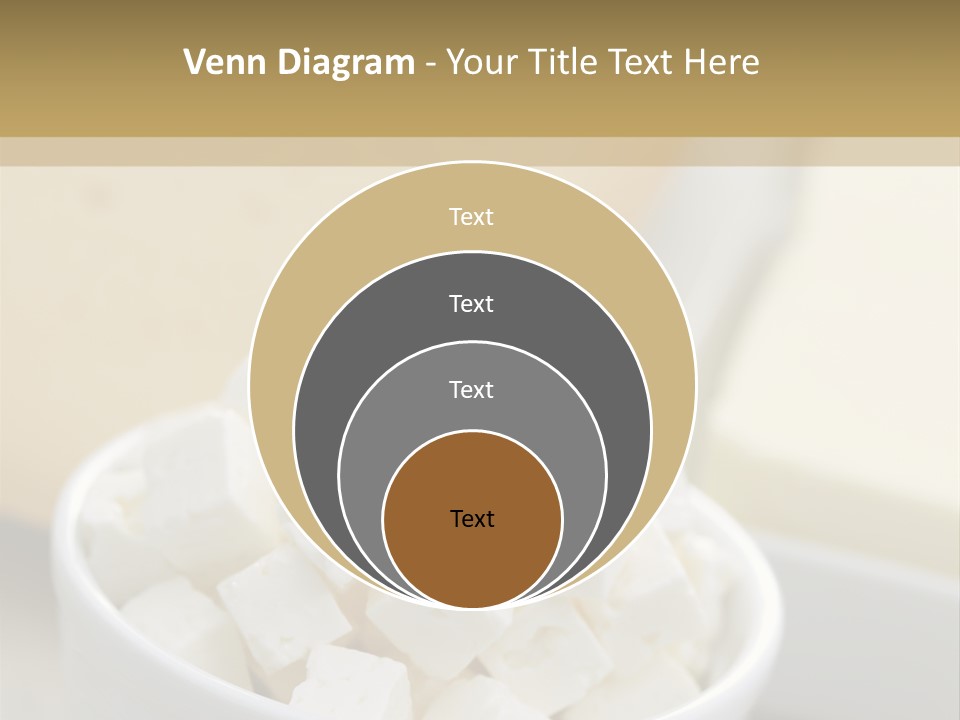 A Bowl Of Marshmallows On A Wooden Table PowerPoint Template