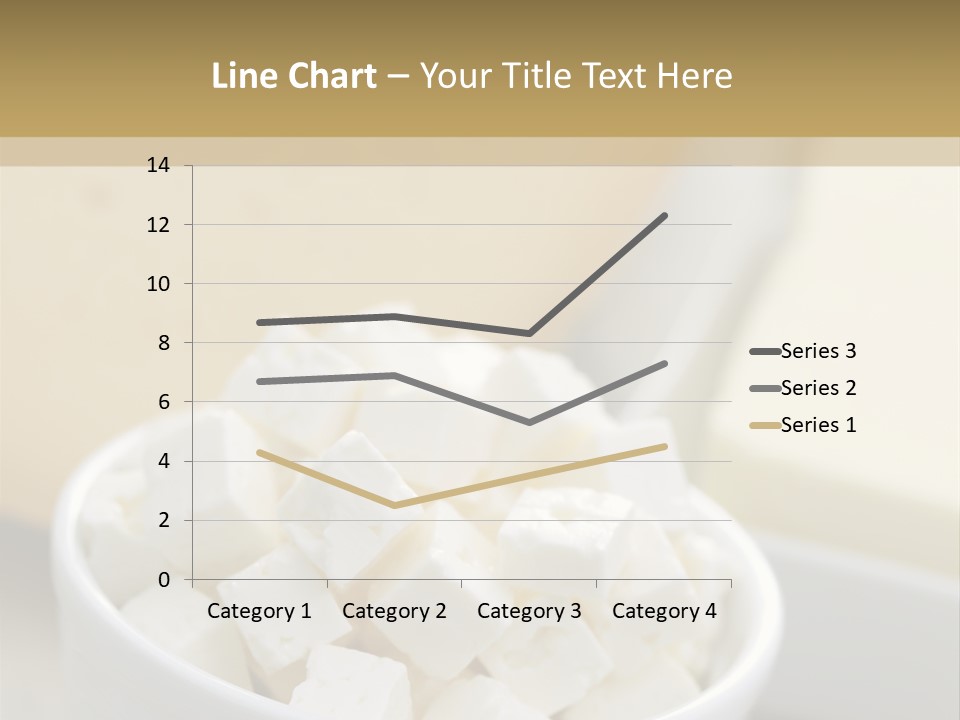 A Bowl Of Marshmallows On A Wooden Table PowerPoint Template