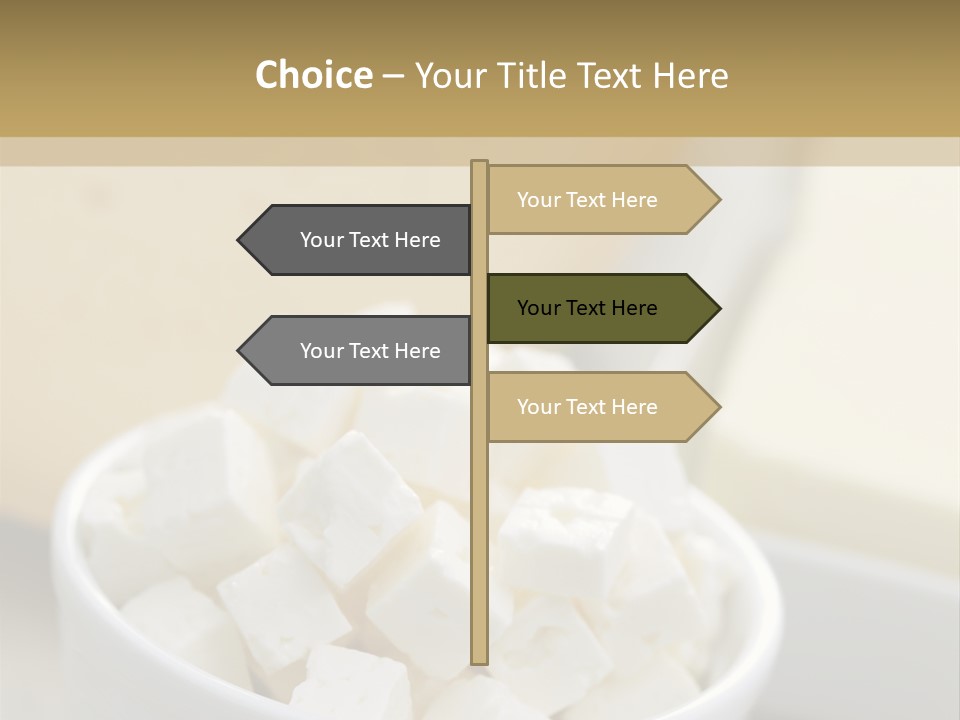 A Bowl Of Marshmallows On A Wooden Table PowerPoint Template